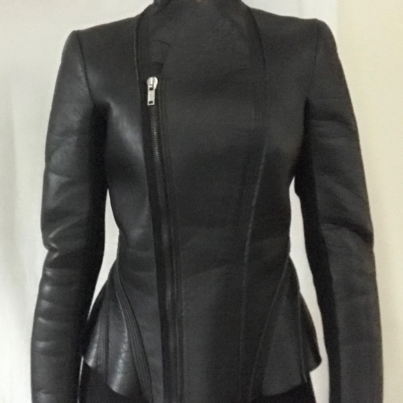 Rick Owens biker leather jacket - Picture 6 of 8